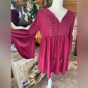 Cold Shoulder Babydoll Top
